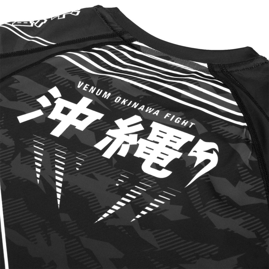 venum okinawa 2.0 rashguard - lyhythihainen - mustavalkoinen