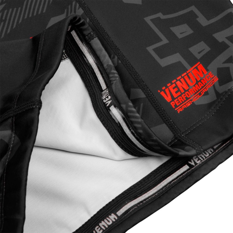 venum okinawa 2.0 rashguard - pitkähihainen - mustapunainen