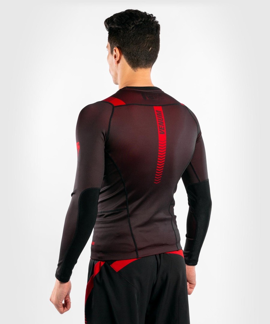 venum nogi 3.0 rashguard - pitkähihainen - mustapunainen