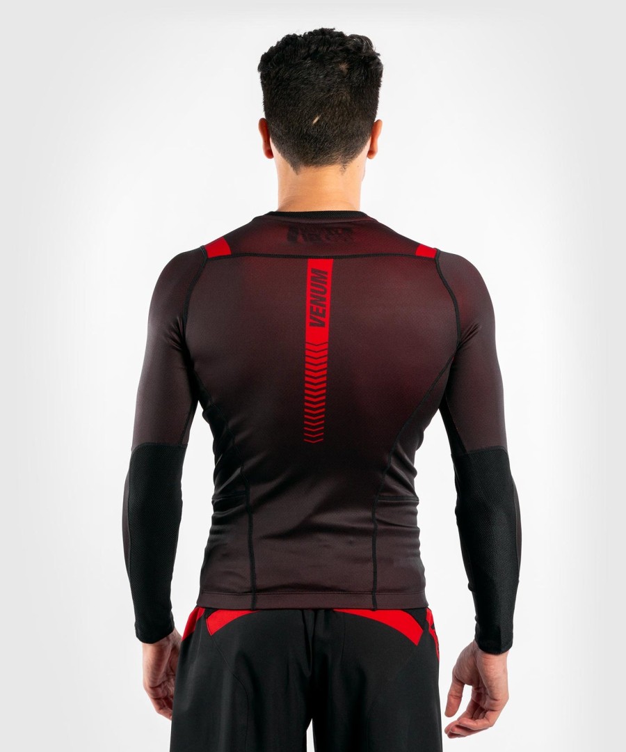 venum nogi 3.0 rashguard - pitkähihainen - mustapunainen