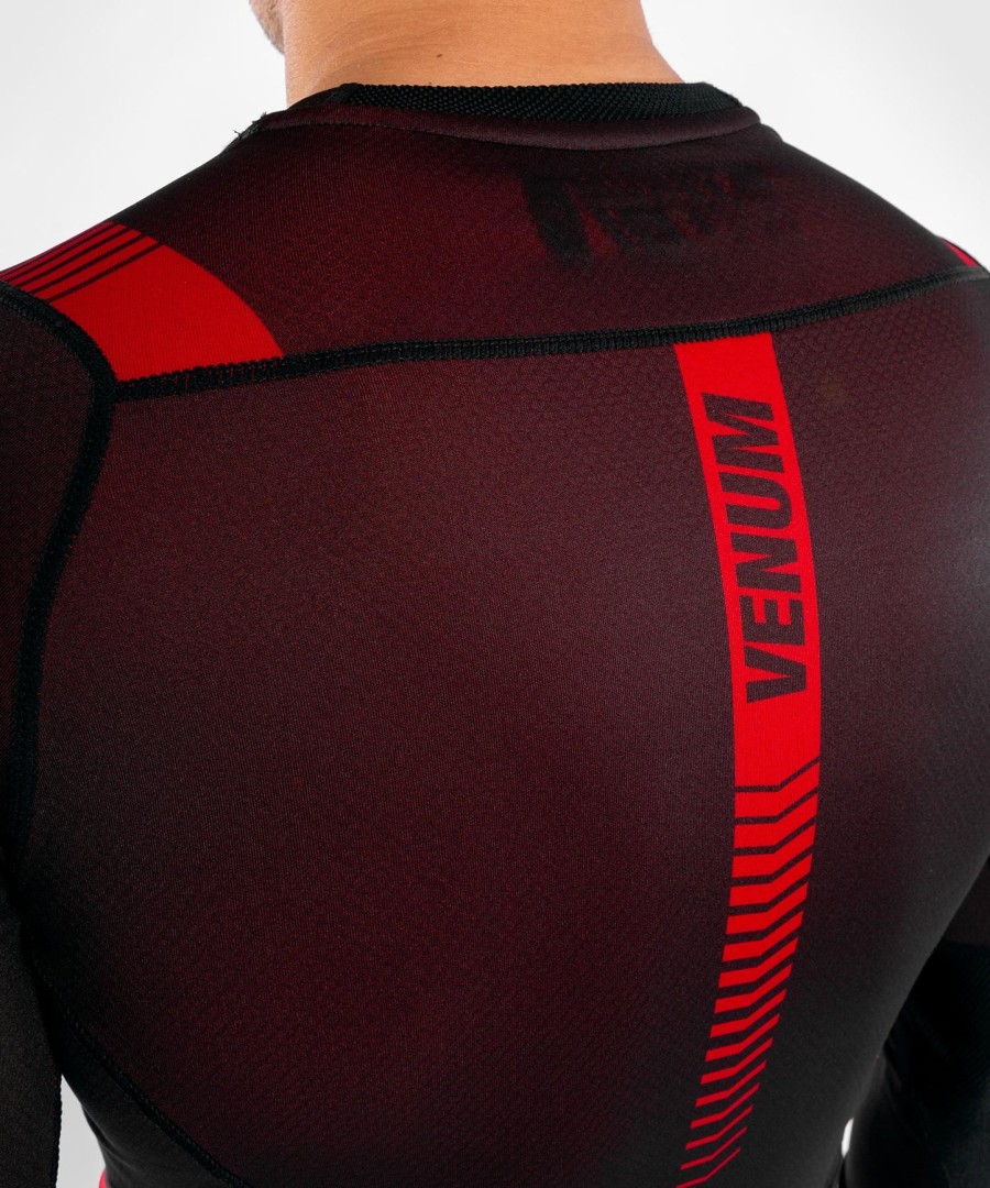 venum nogi 3.0 rashguard - pitkähihainen - mustapunainen