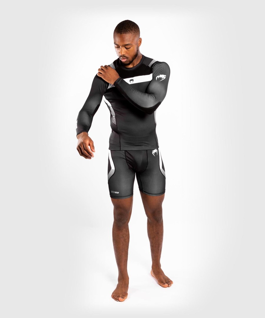 venum nogi 3.0 rashguard - pitkähihainen - mustavalkoinen