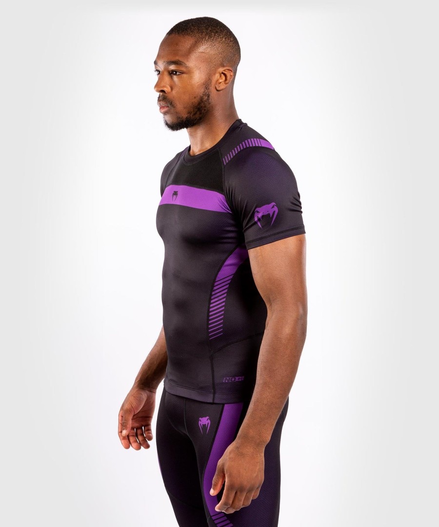 venum nogi 3.0 rashguard - lyhythihainen - mustavioletti
