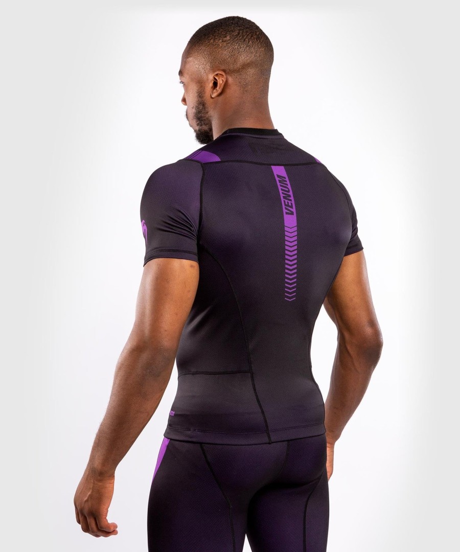 venum nogi 3.0 rashguard - lyhythihainen - mustavioletti