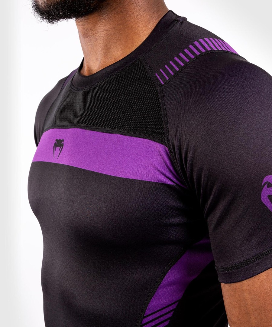 venum nogi 3.0 rashguard - lyhythihainen - mustavioletti
