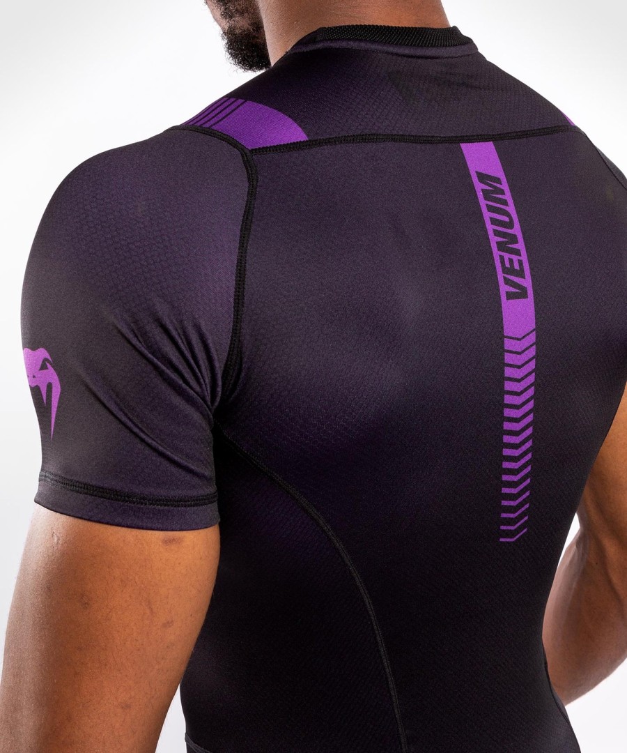 venum nogi 3.0 rashguard - lyhythihainen - mustavioletti