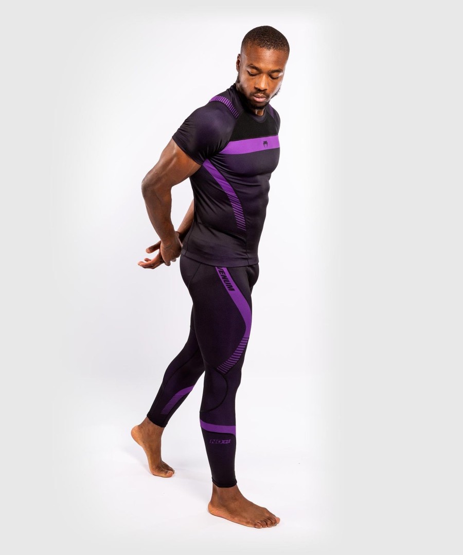 venum nogi 3.0 rashguard - lyhythihainen - mustavioletti