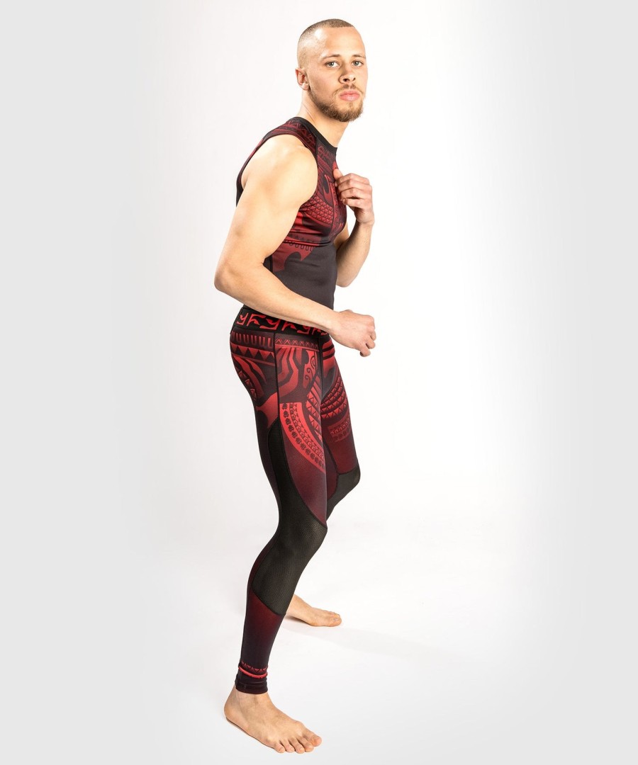 venum nakahi rashguard - hihaton - mustapunainen