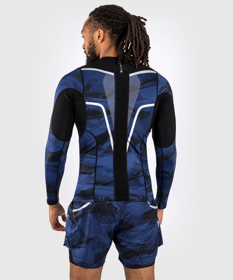 venum electron 3.0 pitkähihainen rashguard - laivastonsininen