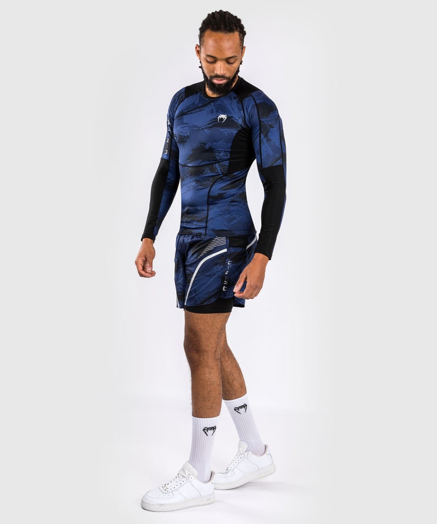 venum electron 3.0 pitkähihainen rashguard - laivastonsininen