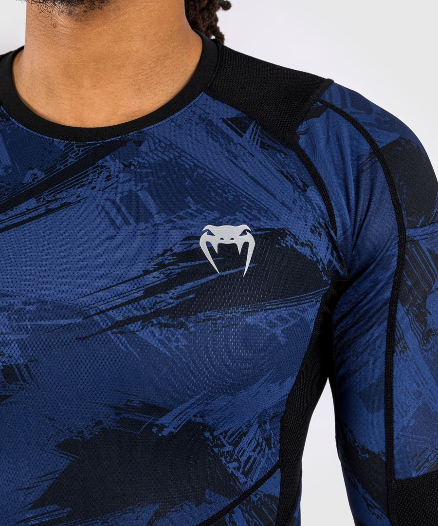 venum electron 3.0 pitkähihainen rashguard - laivastonsininen