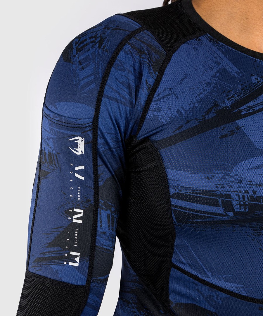 venum electron 3.0 pitkähihainen rashguard - laivastonsininen