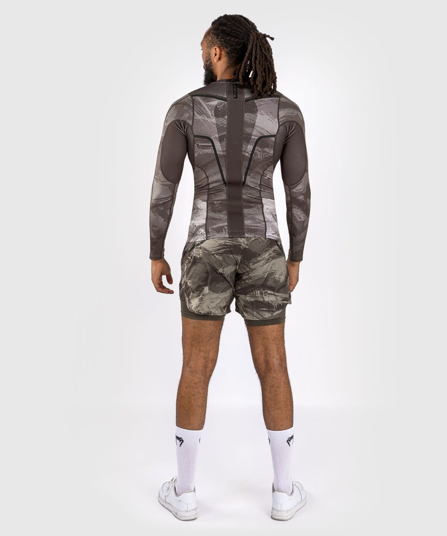 venum electron 3.0 pitkähihainen rashguard - hiekka