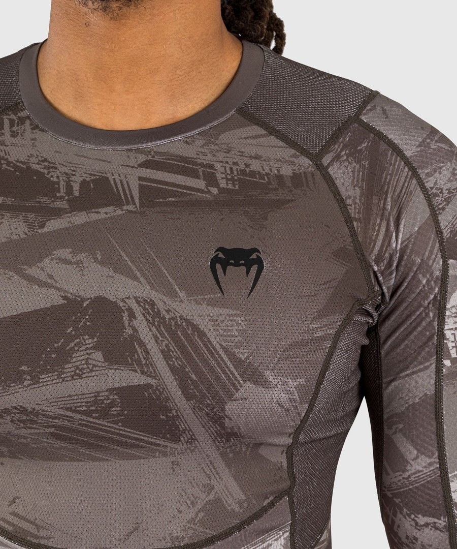 venum electron 3.0 pitkähihainen rashguard - hiekka