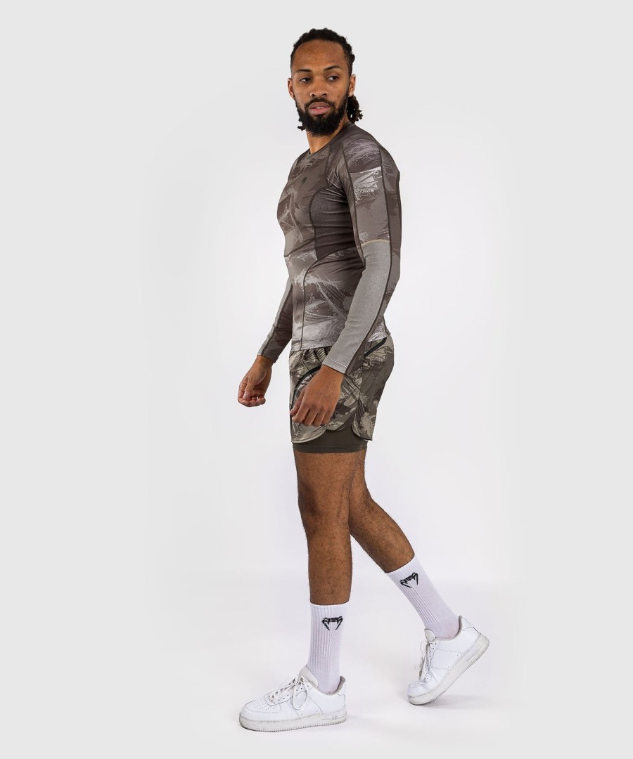 venum electron 3.0 pitkähihainen rashguard - hiekka