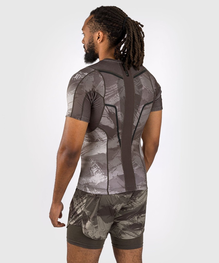 venum electron 3.0 lyhythihainen rashguard - hiekka