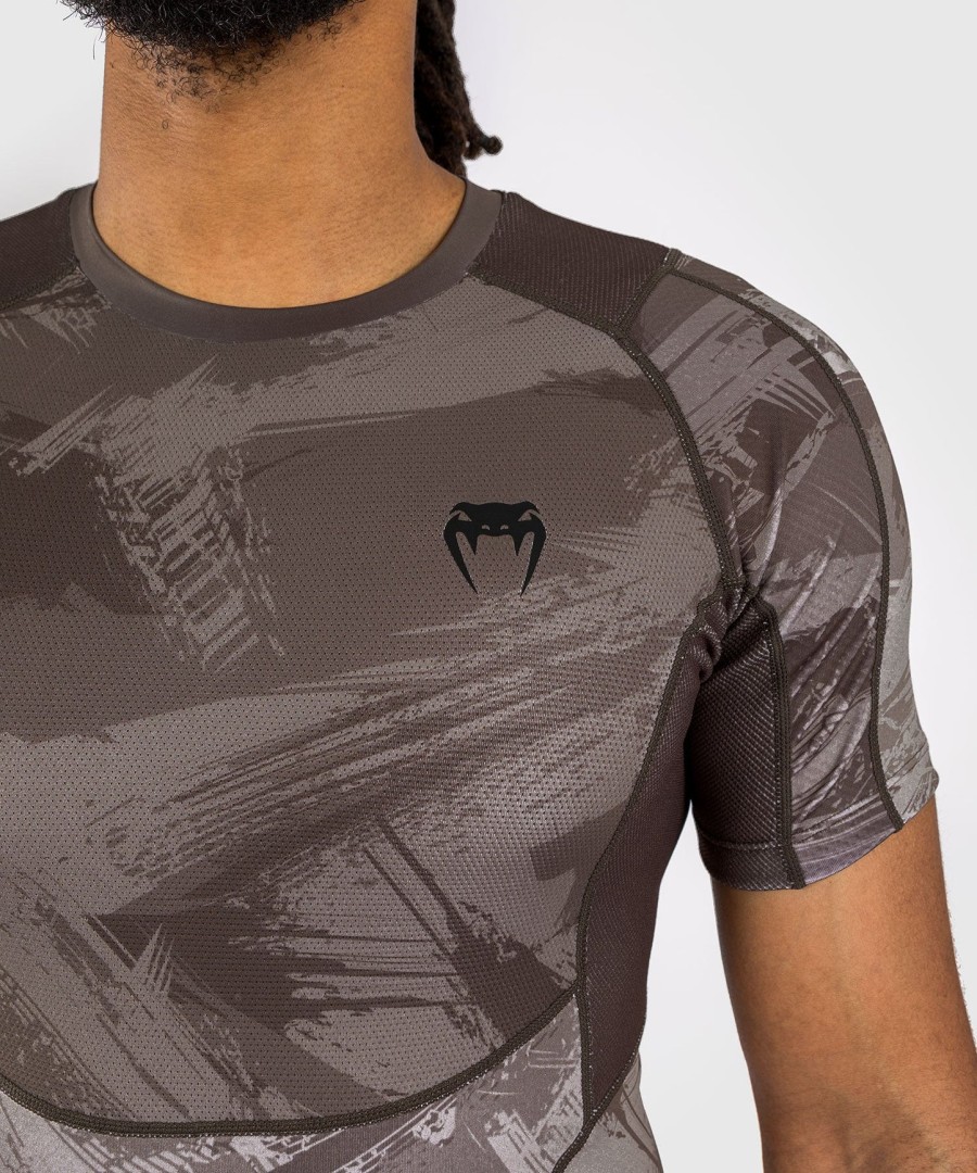 venum electron 3.0 lyhythihainen rashguard - hiekka