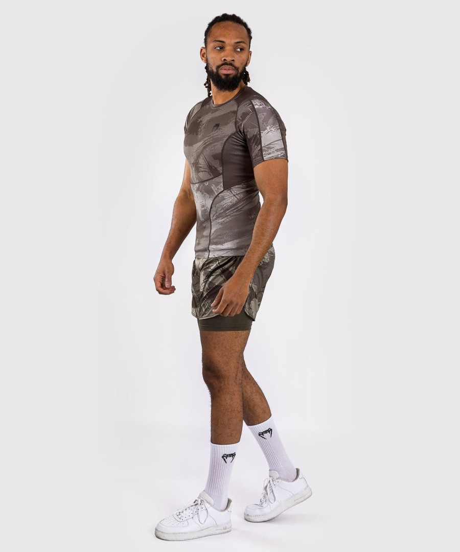 venum electron 3.0 lyhythihainen rashguard - hiekka