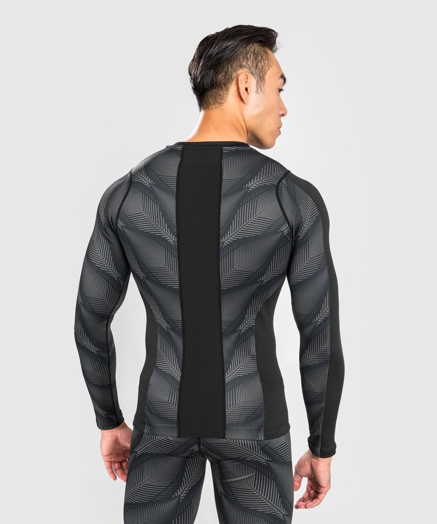venum phantom rashguard pitkähihainen - mustapunainen