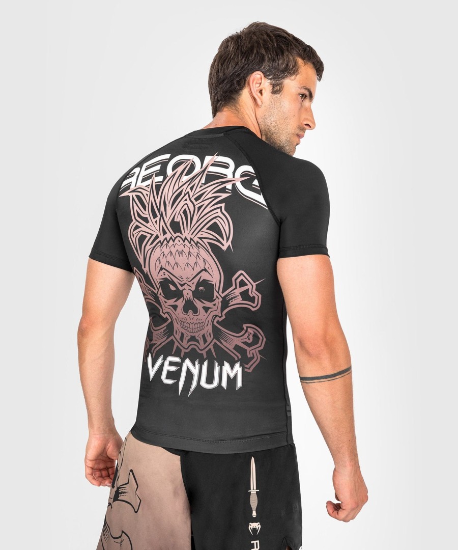 venum reorg rashguard - lyhyet hihat - musta