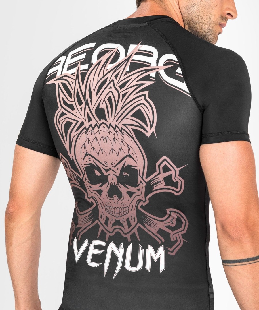 venum reorg rashguard - lyhyet hihat - musta