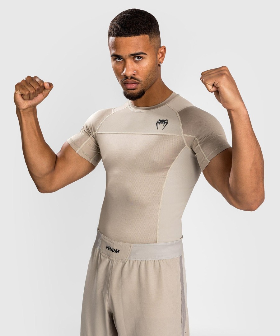 venum g-fit air rashguards lyhythihainen - hiekka