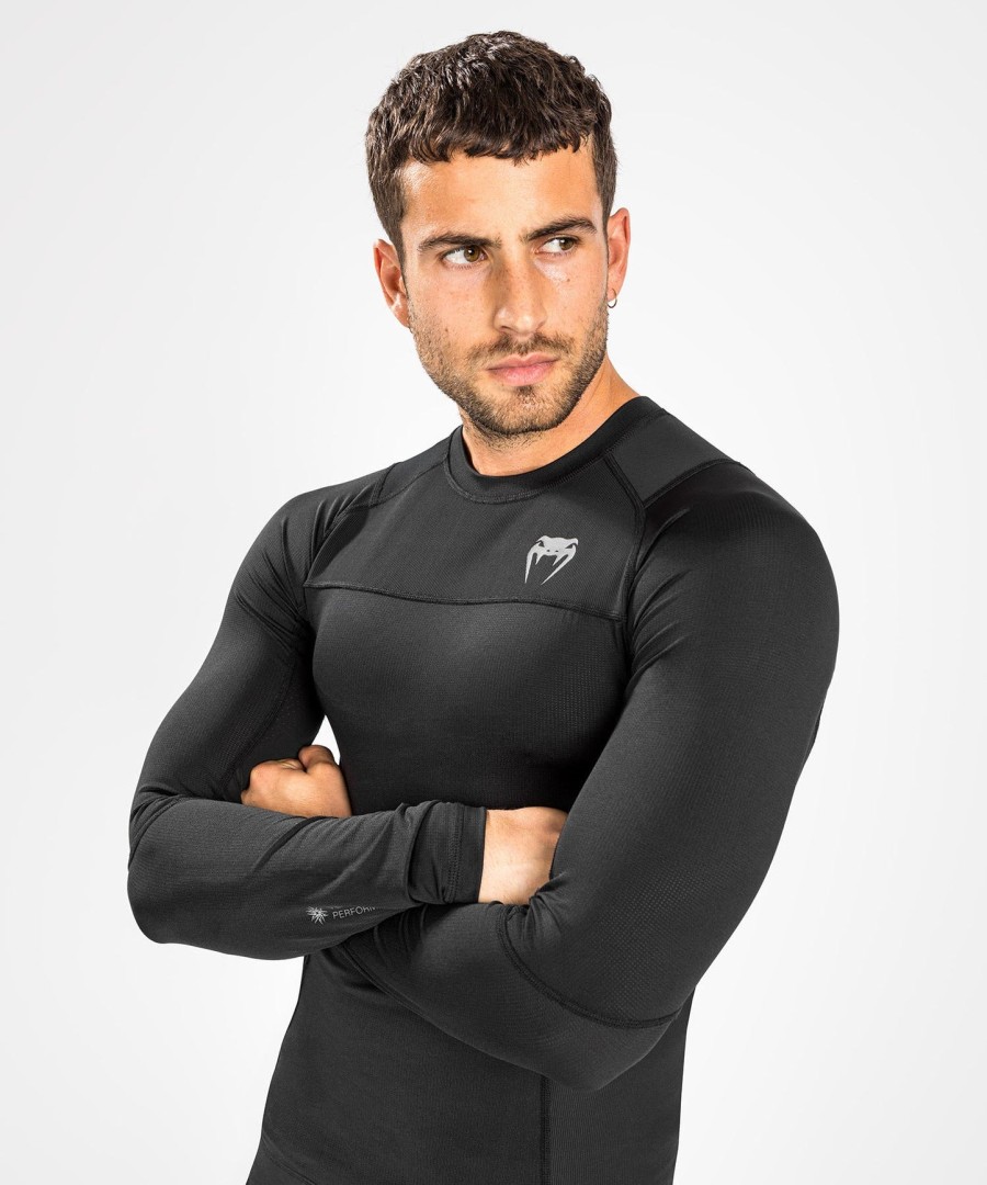 venum g-fit air rashguards pitkähihainen - musta
