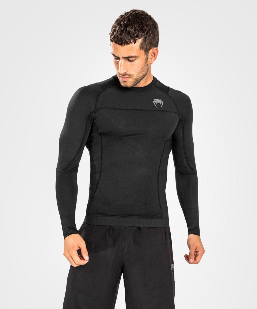 venum g-fit air rashguards pitkähihainen - musta