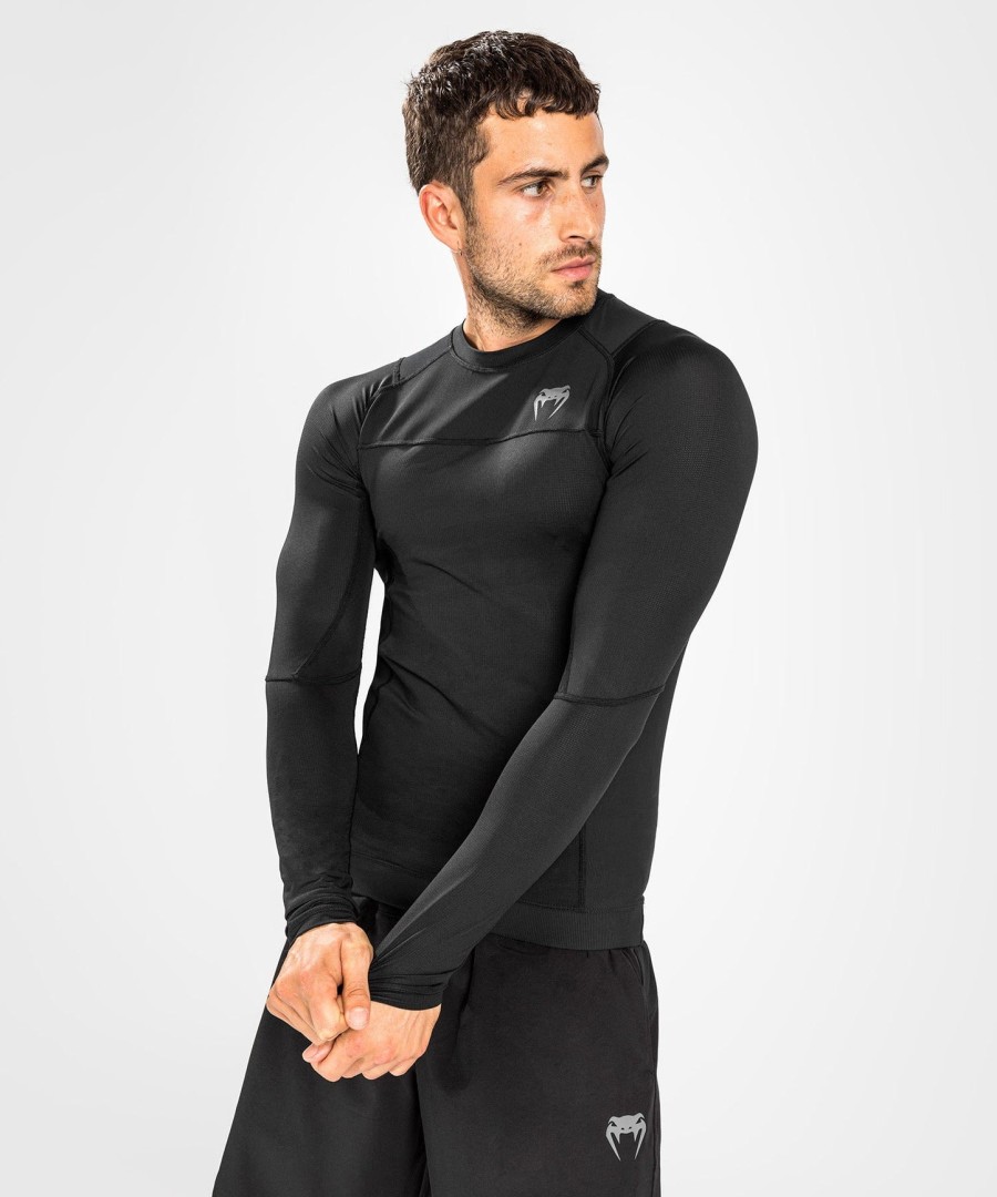 venum g-fit air rashguards pitkähihainen - musta