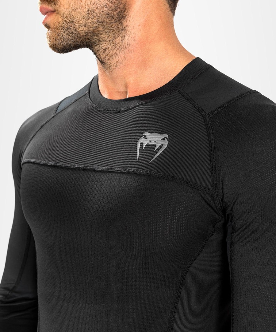 venum g-fit air rashguards pitkähihainen - musta