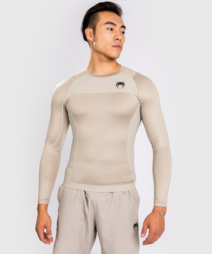 venum g-fit air rashguard pitkähihainen - hiekka