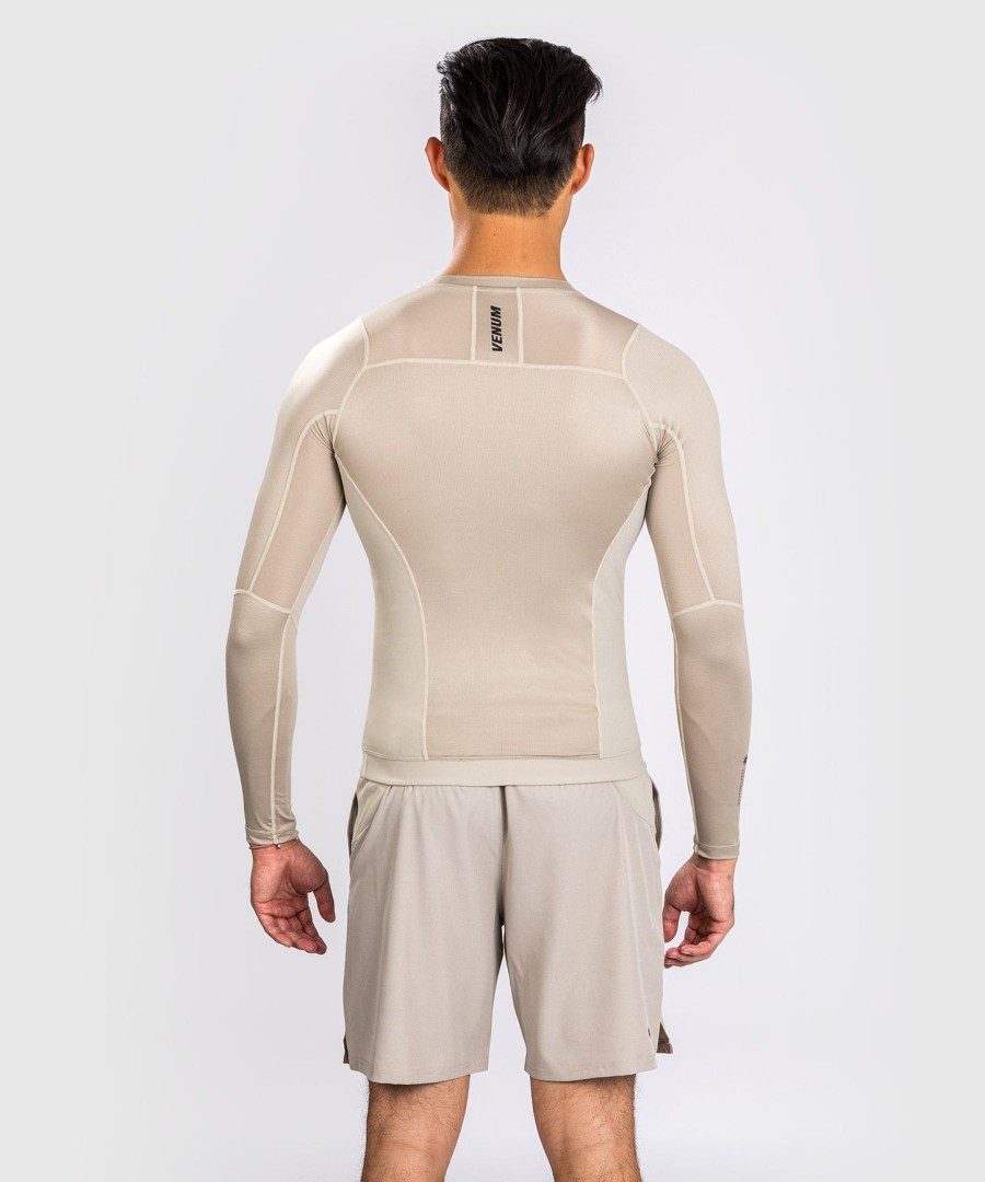 venum g-fit air rashguard pitkähihainen - hiekka