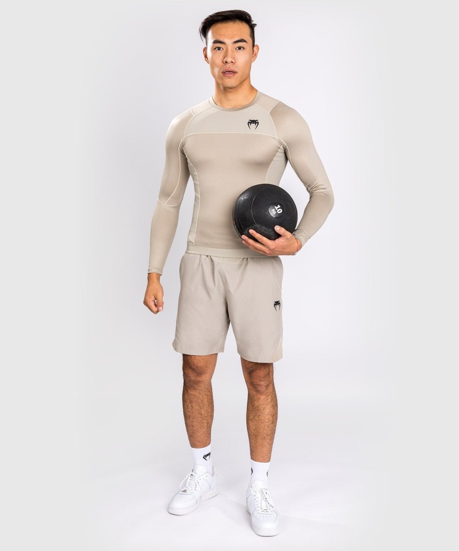 venum g-fit air rashguard pitkähihainen - hiekka