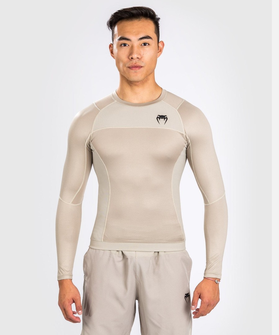 venum g-fit air rashguard pitkähihainen - hiekka