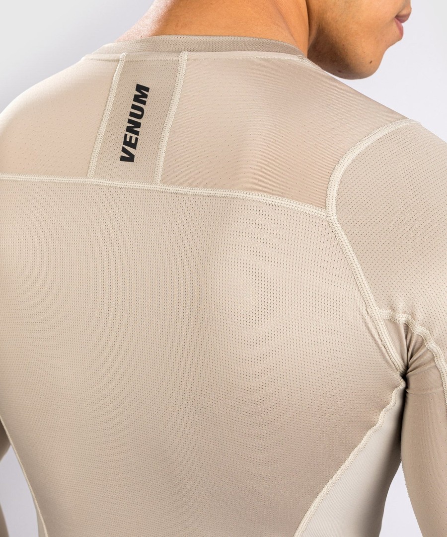 venum g-fit air rashguard pitkähihainen - hiekka
