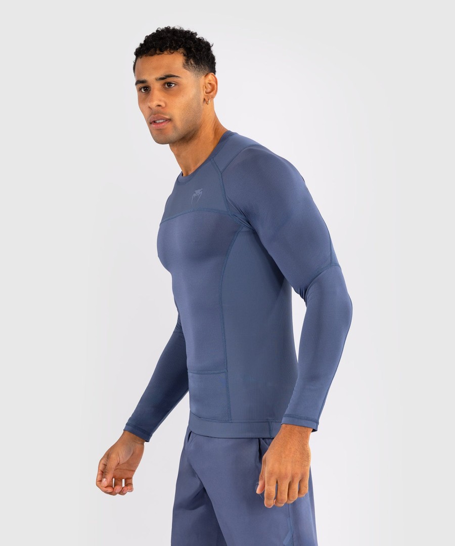 venum g-fit air miesten pitkähihainen rashguard - sumuinen sininen