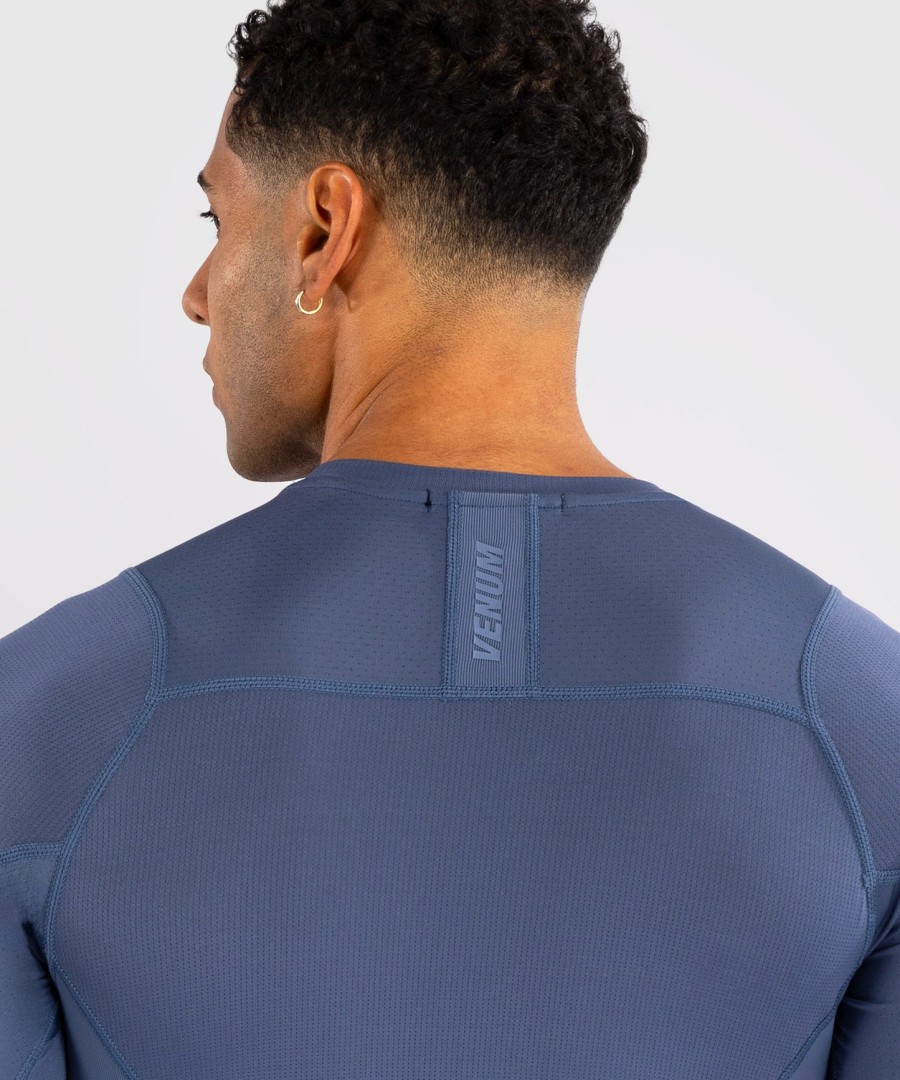 venum g-fit air miesten pitkähihainen rashguard - sumuinen sininen