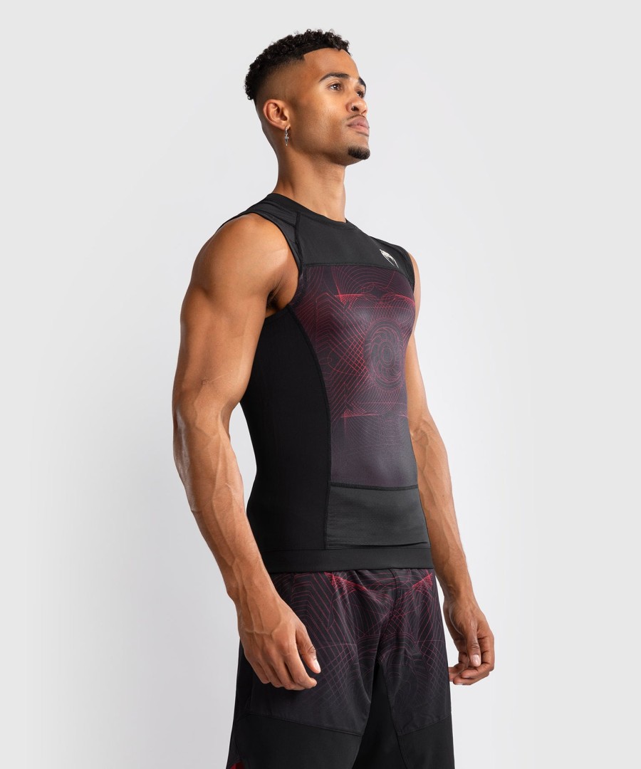 venum g-fit air miesten hihaton rashguard - syvän mustatulenpunainen