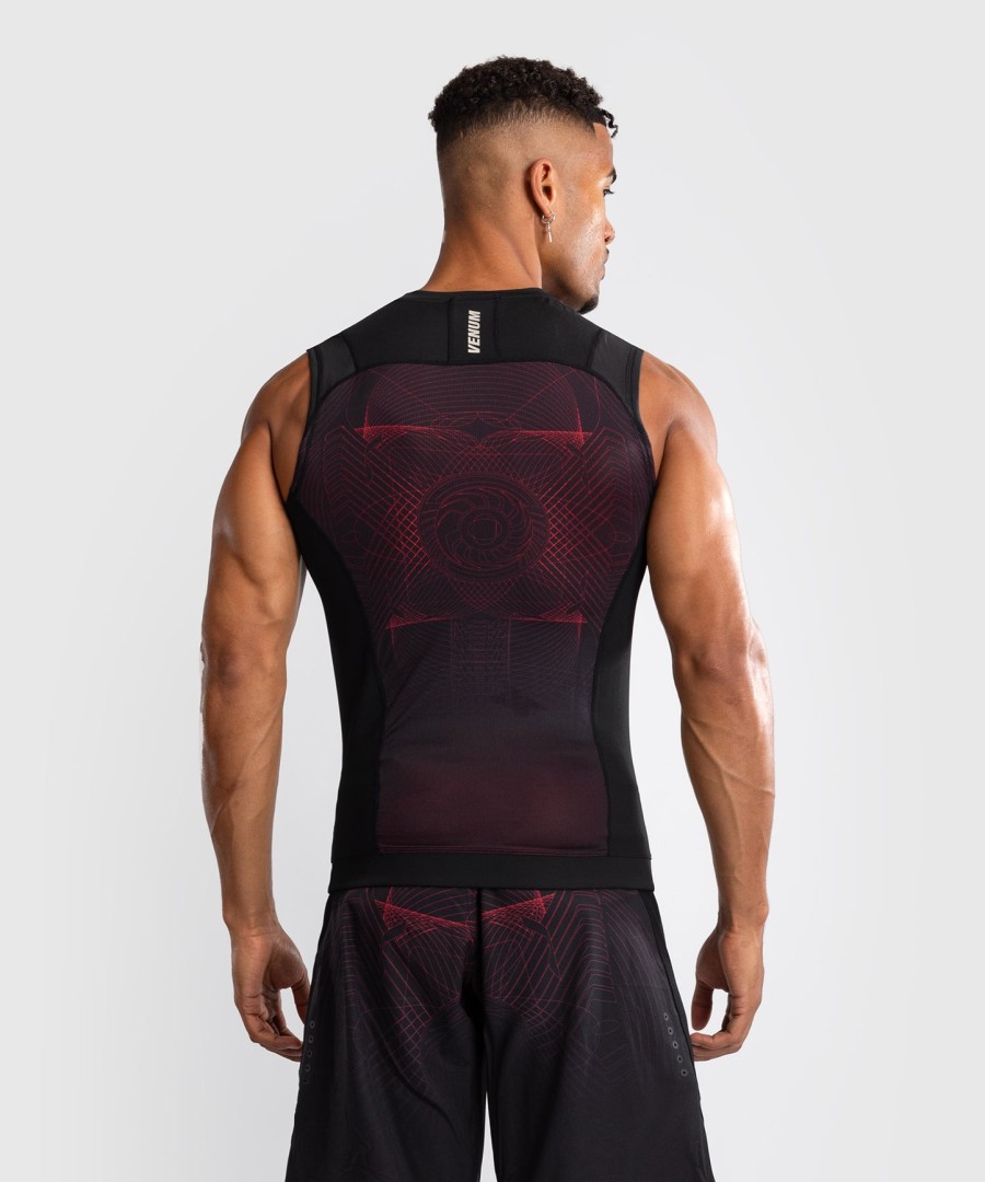 venum g-fit air miesten hihaton rashguard - syvän mustatulenpunainen