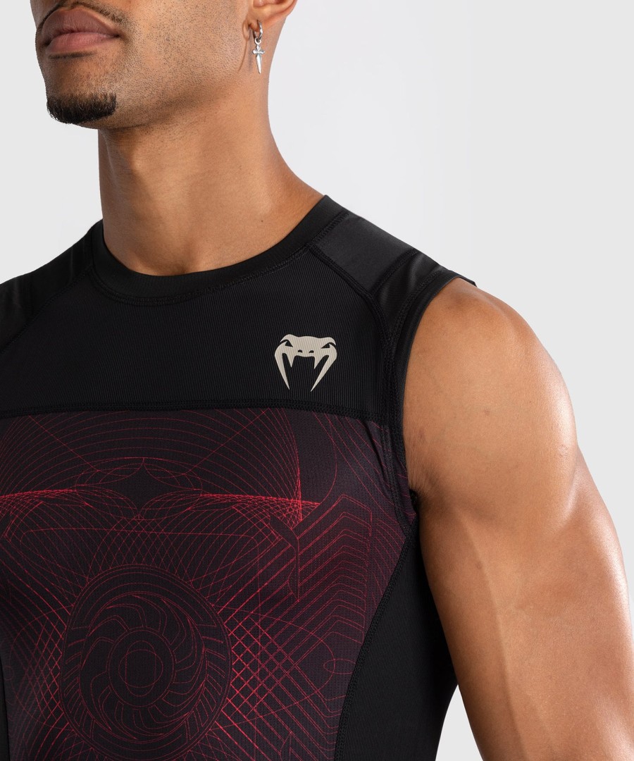 venum g-fit air miesten hihaton rashguard - syvän mustatulenpunainen