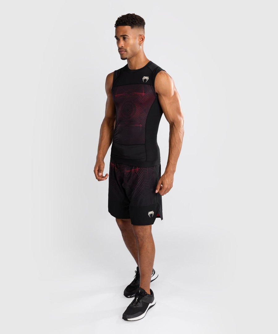 venum g-fit air miesten hihaton rashguard - syvän mustatulenpunainen