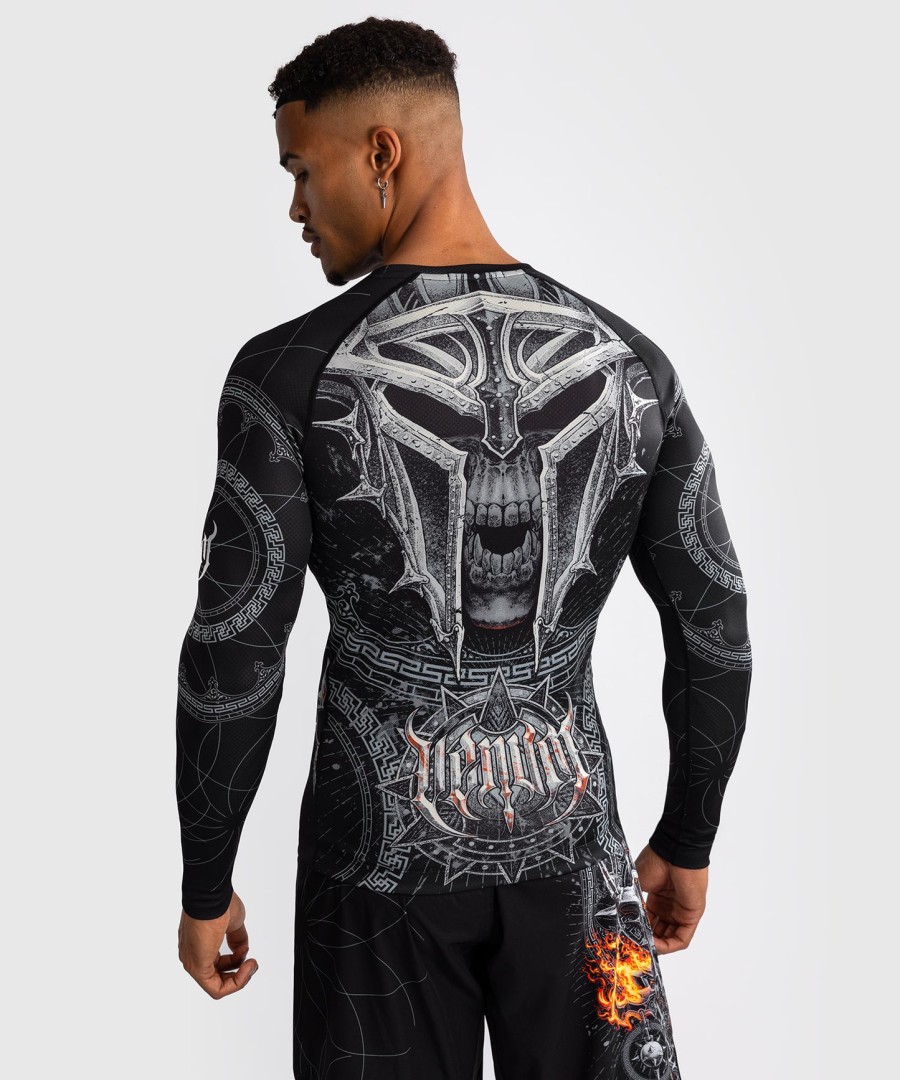 venum gladiator 5.0 miesten pitkähihainen rashguard - mustahopea