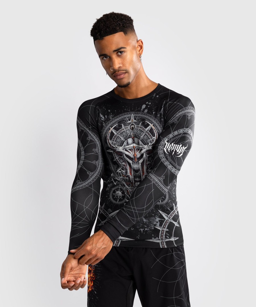 venum gladiator 5.0 miesten pitkähihainen rashguard - mustahopea
