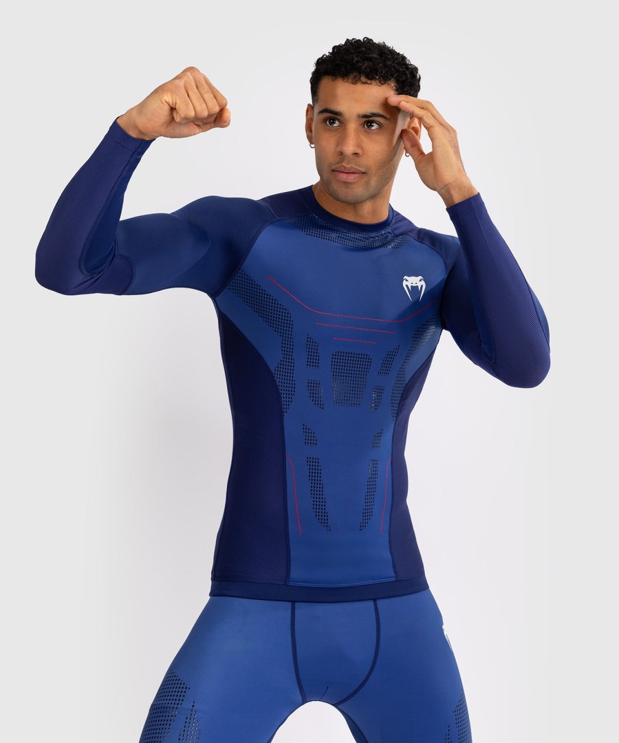 venum technical 3.0 pitkähihainen rashguard - yönsininen