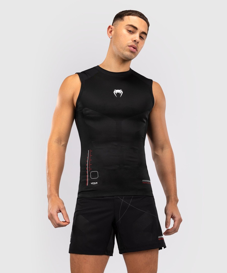 venum tactical xt hihaton rashguard - mustapunainen