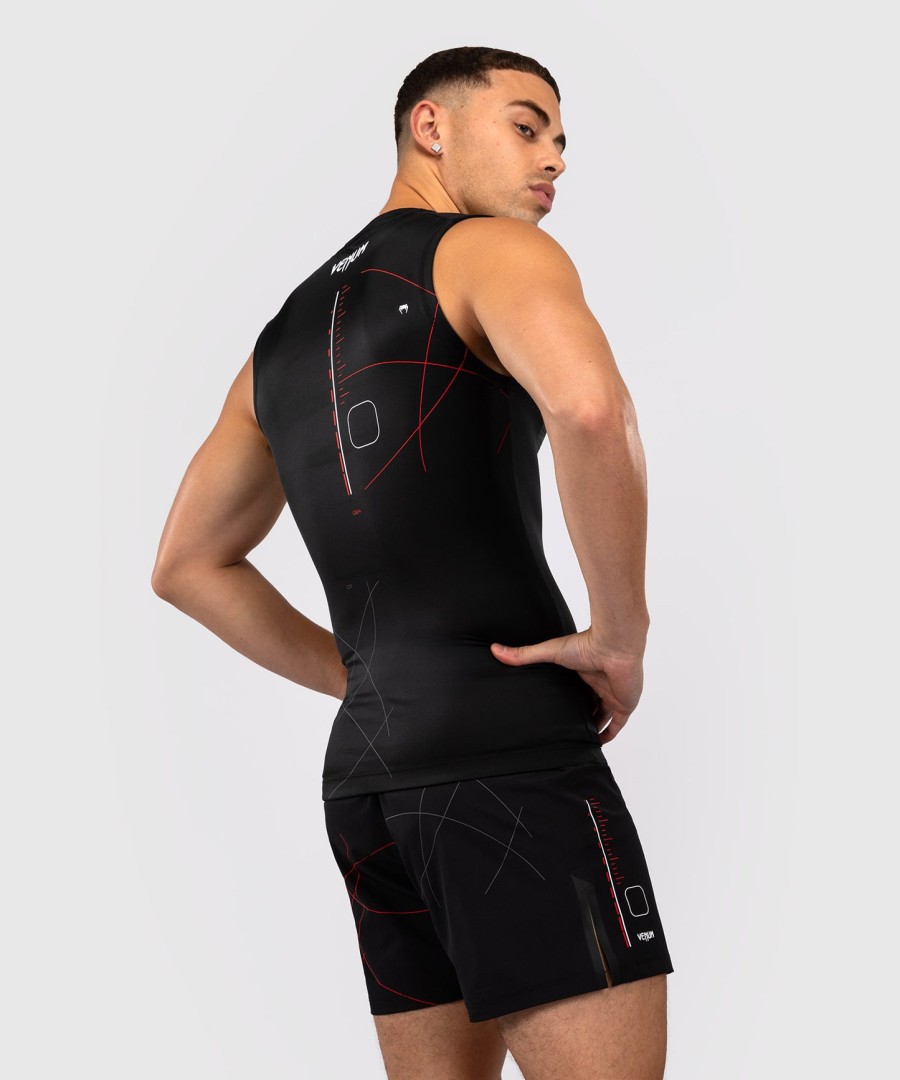 venum tactical xt hihaton rashguard - mustapunainen