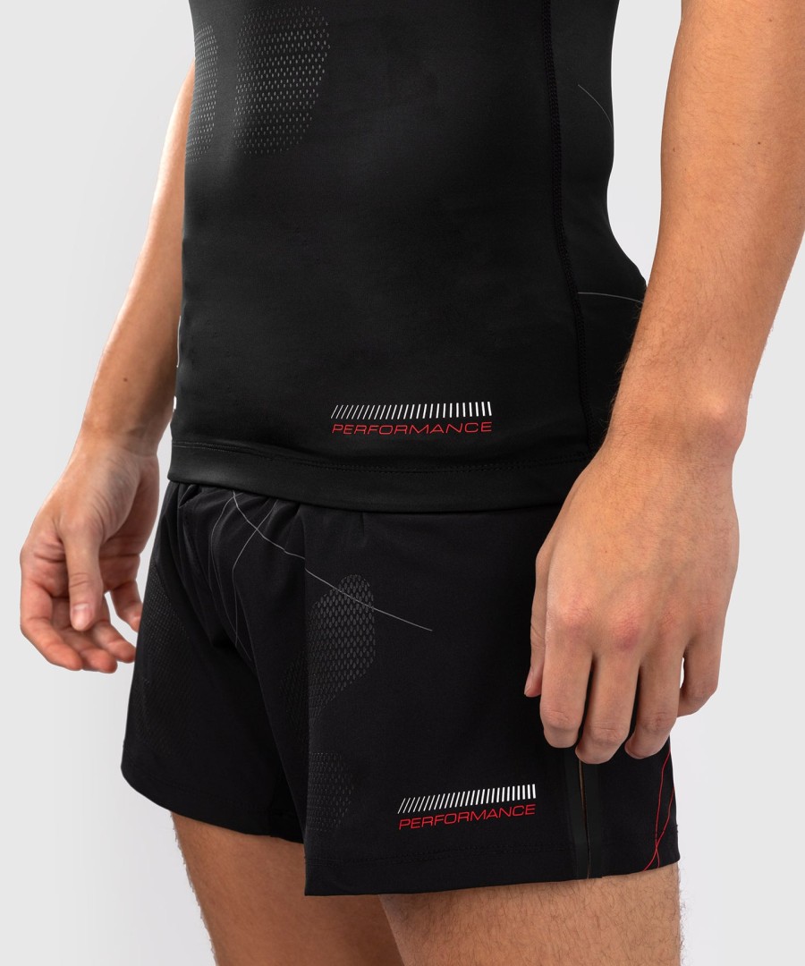 venum tactical xt lyhythihainen rashguard - mustapunainen