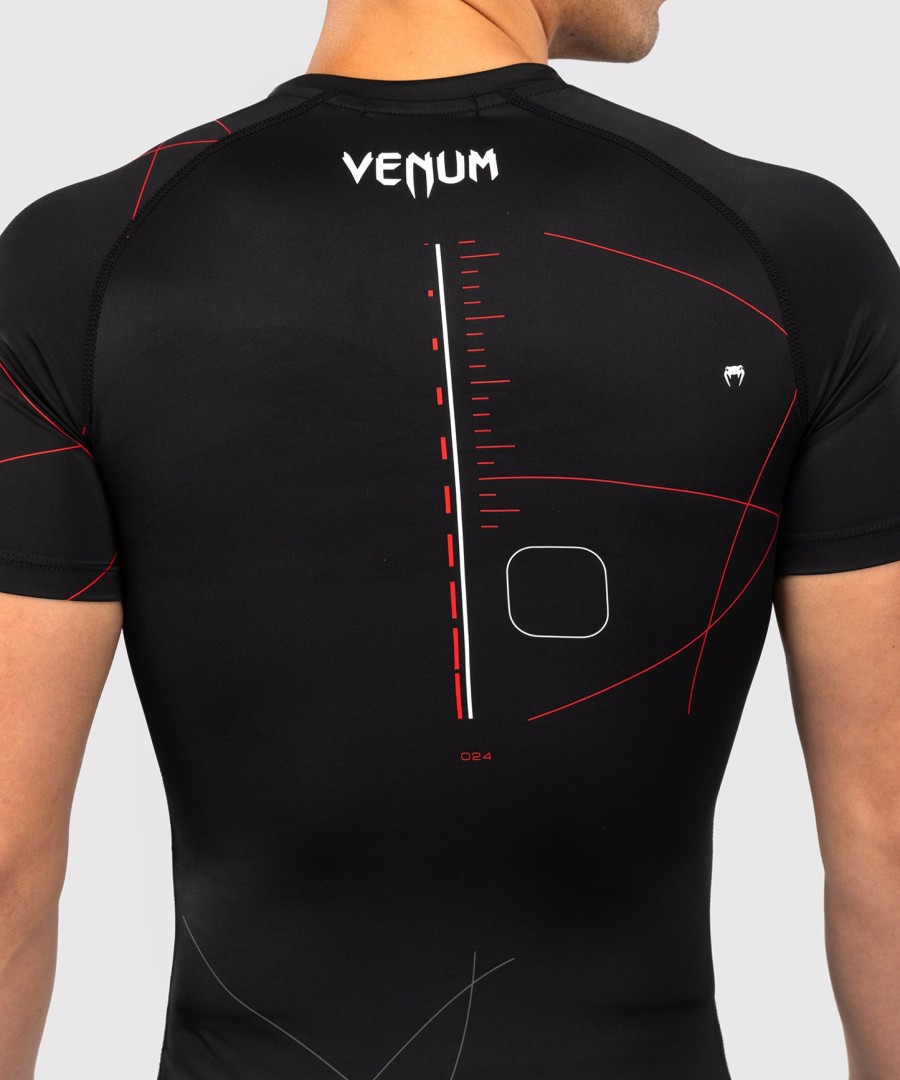 venum tactical xt lyhythihainen rashguard - mustapunainen