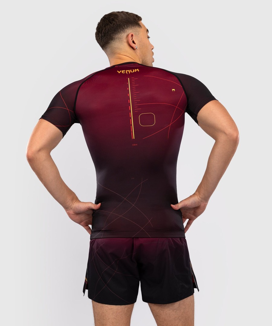 venum tactical xt lyhythihainen rashguard - mustaviininpunainenkulta