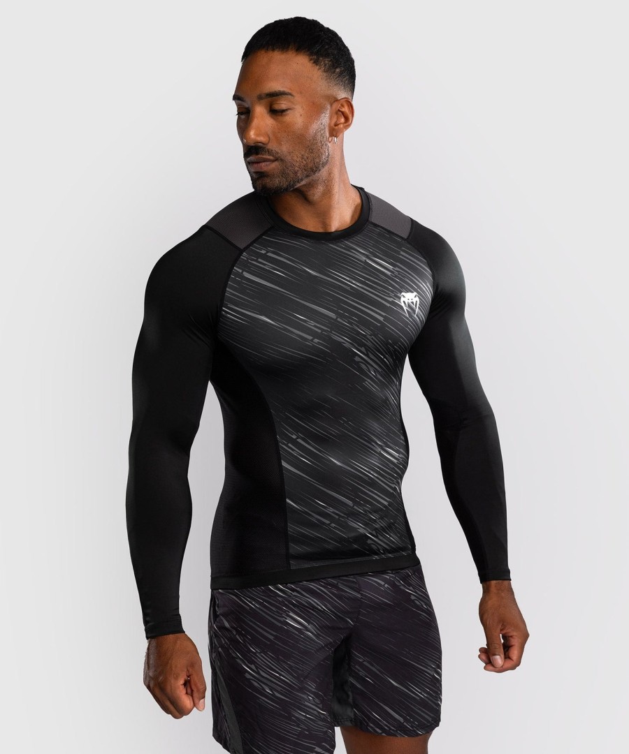 venum rapid pitkähihainen rashguard - mustamyrskynharmaa